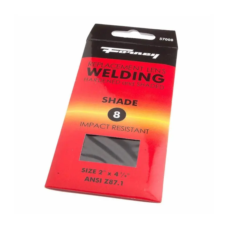 Forney 57008 Welding Lens, 2" X 4-1/4", Shade #8 1