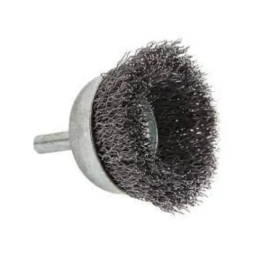 Forney 60004 Command Pro Cup Brush Crimped, 1-1/2" X .014" X 1/4" Shank 1