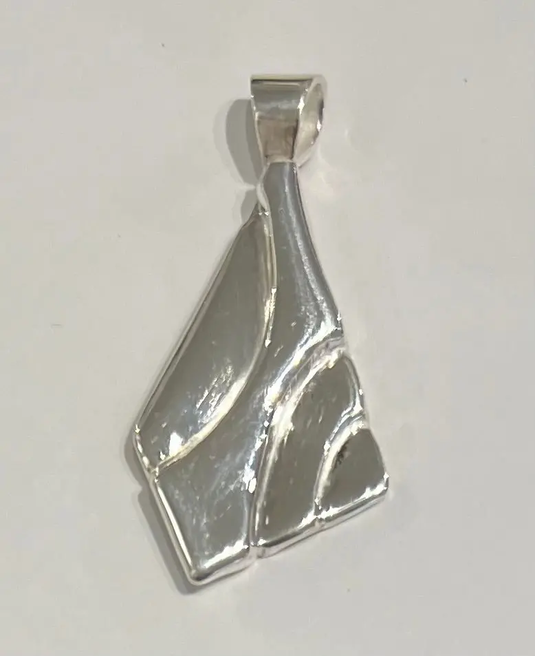 Free Form (The Kite) Silver Pendant 1