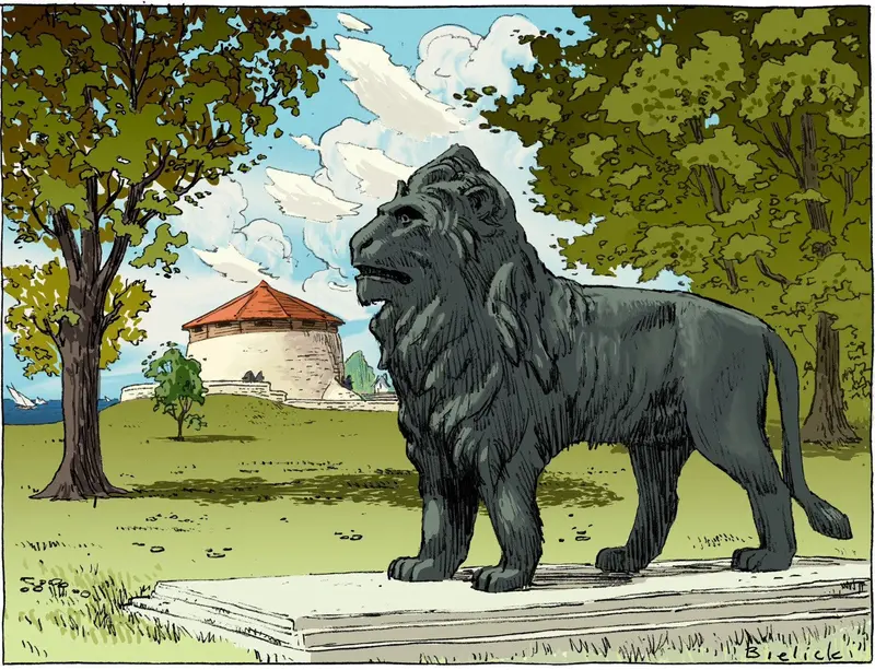 Gaskin Lion Daylight Large Poster By Piotr Bielicki 1