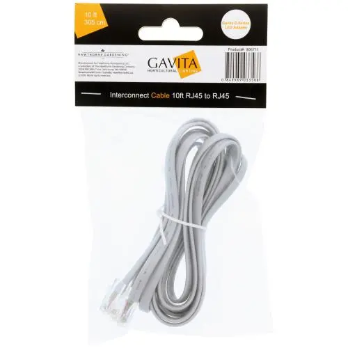 Gavita E-Series Led Adapter Interconnect Cable 10Ft Rj45 To Rj45 1