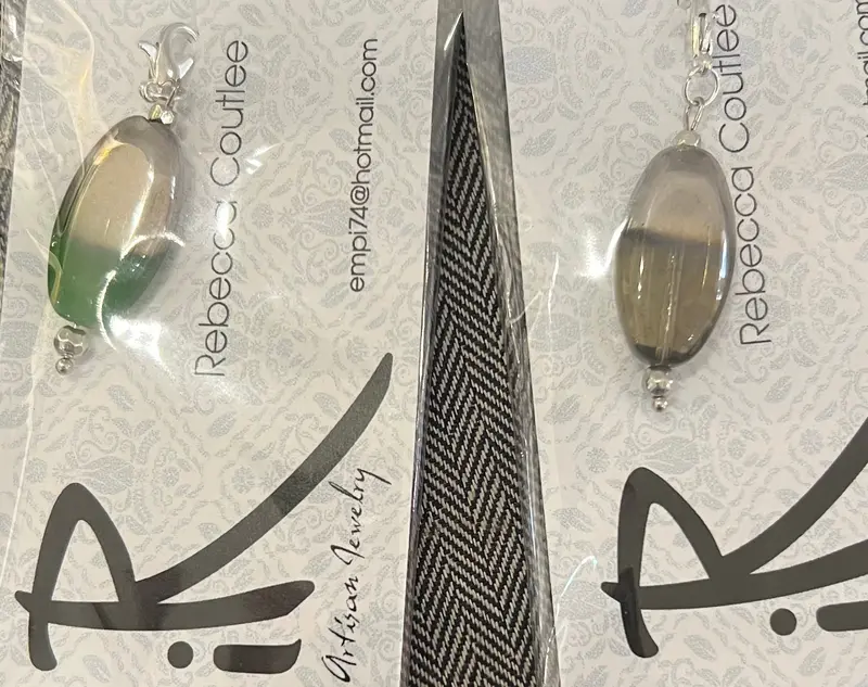 Glass Dipped Pendant (No Chain) By Rebecca Coutlee 1