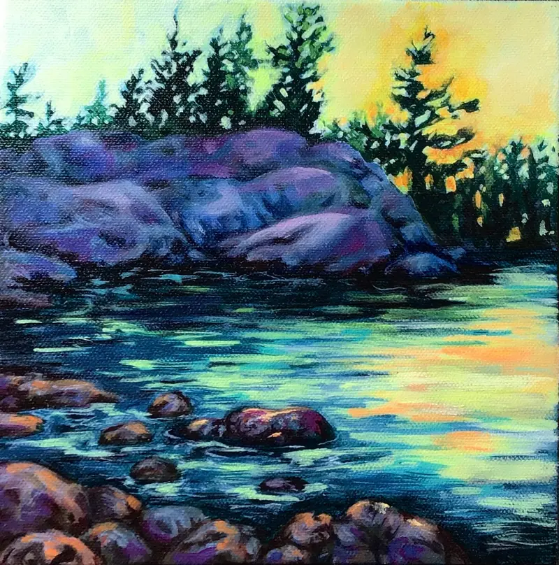 Golden Hour - Original By Rebecca Mckelvie 1