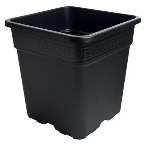 Gro Pro Black Square Pot 1 Gallon 1