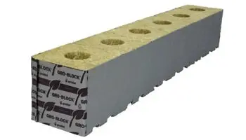 Grodan Delta 10 - 4 In Block 4 In X 4 In X 4 In W/ Hole 1