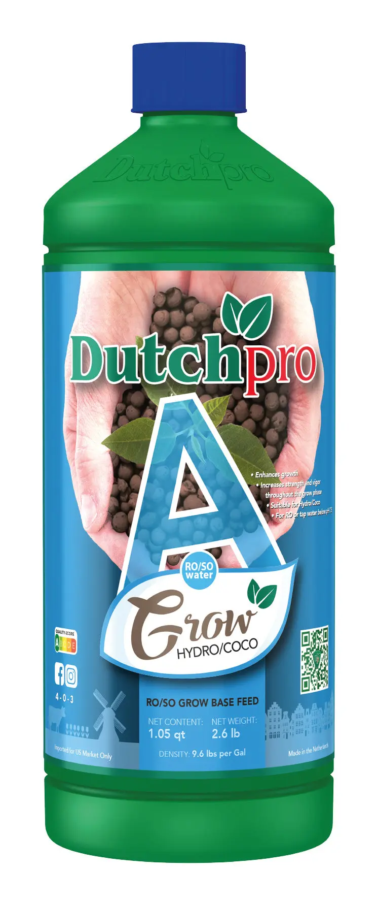 Grow Hydro/Coco 1 Ltr Ro/So Water A 1