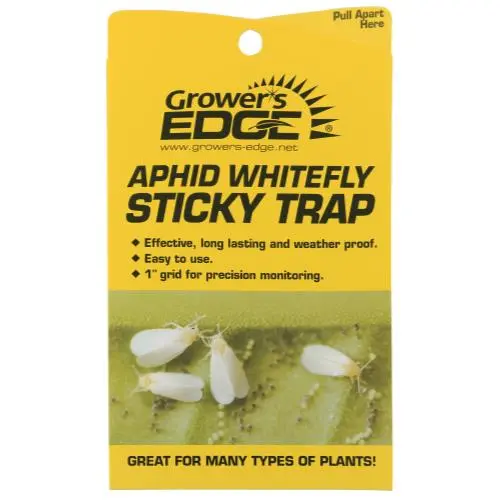Grower's Edge Aphid Whitefly Sticky Trap 5/Pack (80/Cs) 1