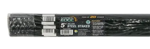 Grower's Edge Deluxe Steel Stake 7/16 In Diameter 5 Ft (20/Bag) 1