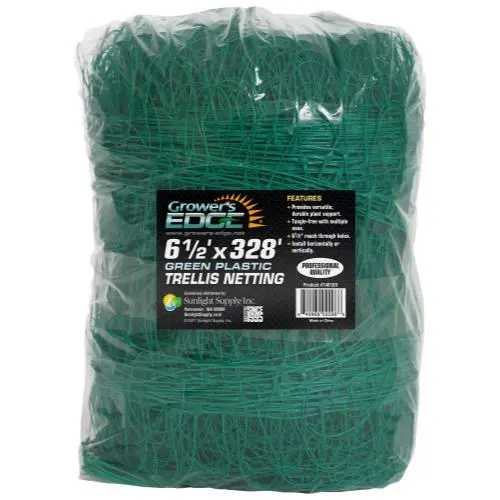 Grower's Edge Green Trellis Netting 6.5 Ft X 328 Ft (6/Cs) 1