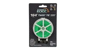 Grower's Edge Green Twist Tie Dispenser W/ Cutter 1