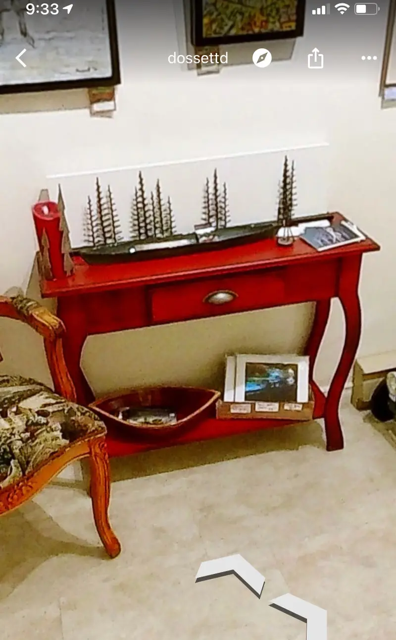Hall Table - Red 1