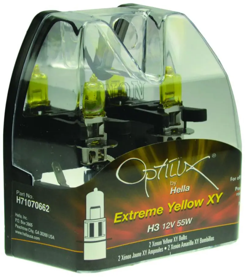 Hella Optilux H3 12V/55W Xy Extreme Yellow Bulb 1