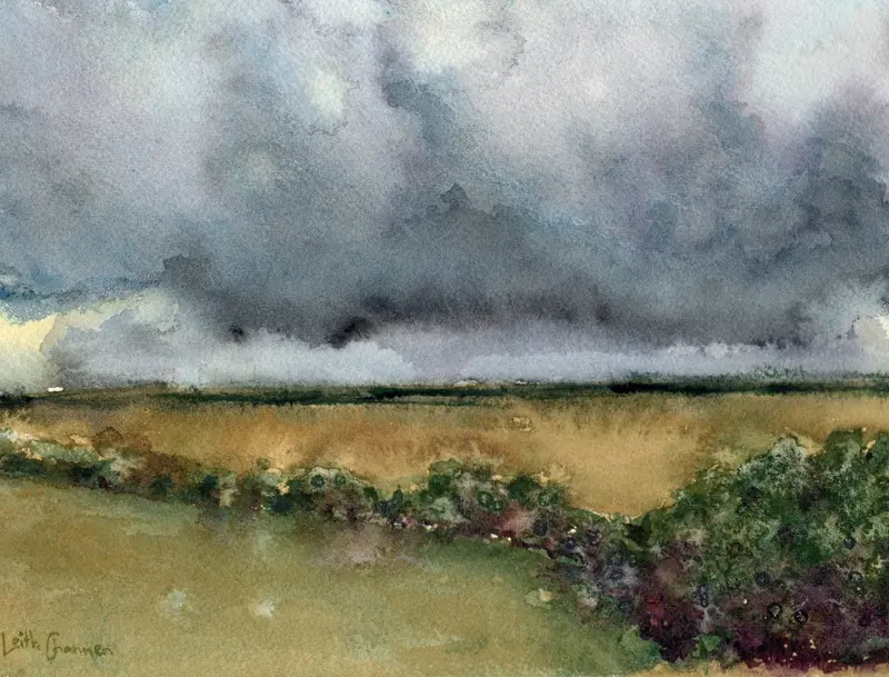 Hovering Storm - Original Painting By Leith Channen 1