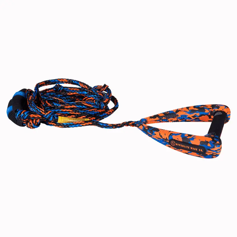 Hyperlite Arc 25' Surf Rope W/ Handle Package - Orange/Blue 1