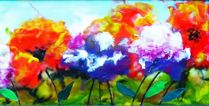 In My Garden 11 X 14 By Cathie Hamilton 1