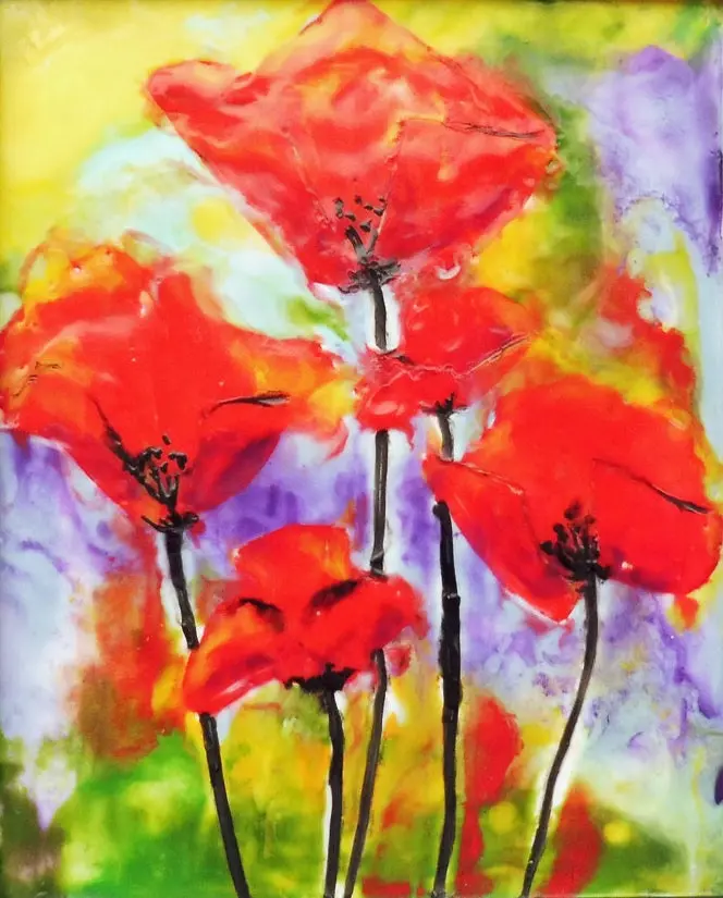 In The Red 11 X 14 By Cathie Hamilton 1