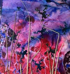 Indigo Frogs - Original Painting By Carla Miedema 1