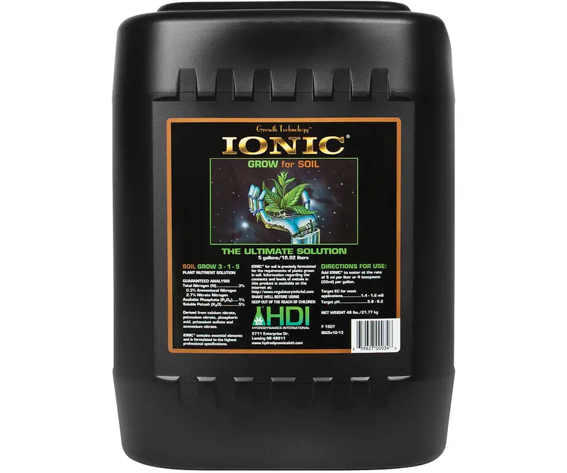 Ionic Soil Grow 5 Gallon 1