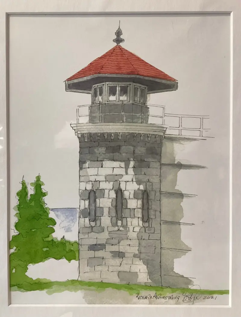 Kingston Penitentiary Tower Print By Richard Armstrong 1