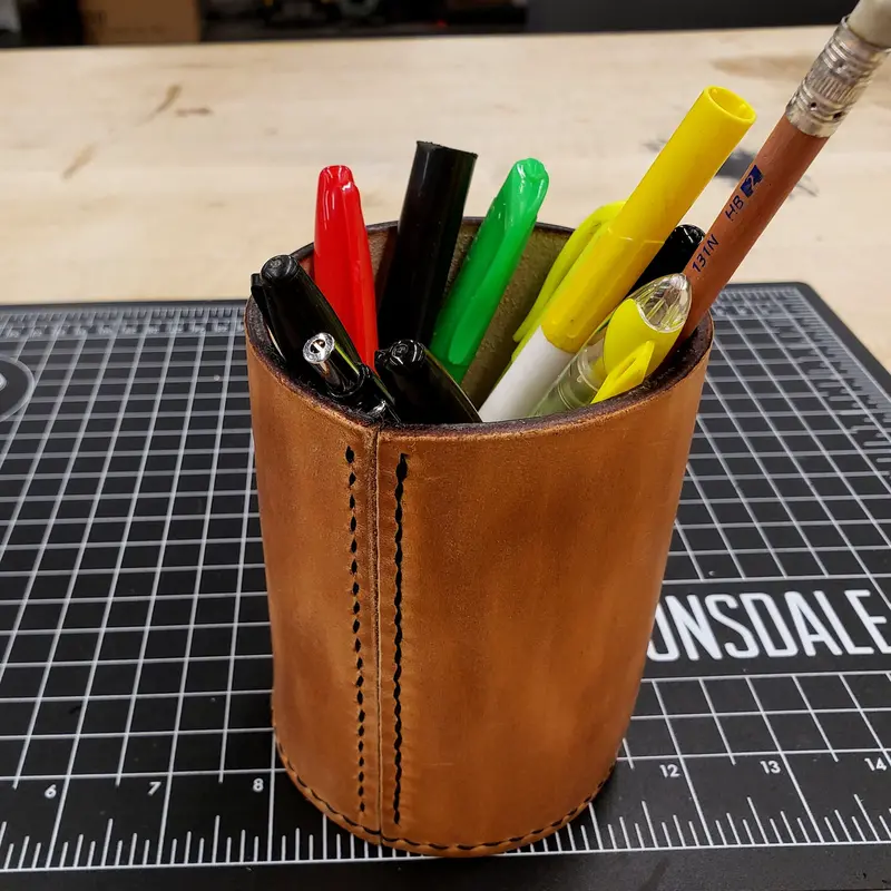 Leather Pen Cup By David Yi 1