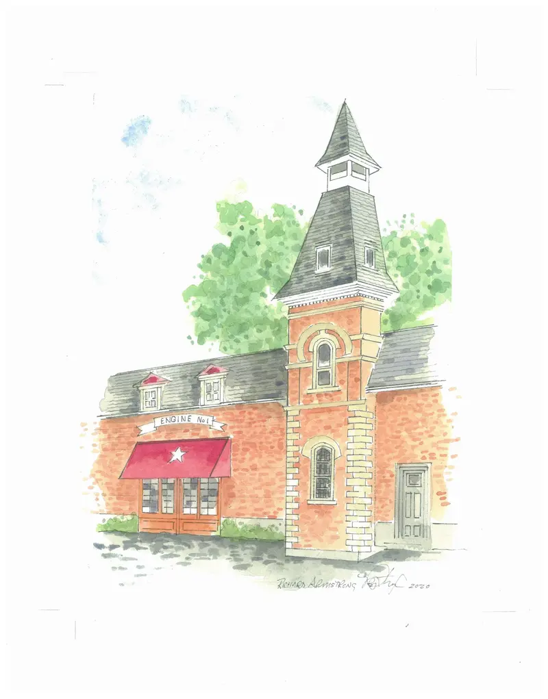 Lone Star (Firehall) Postcard By Richard Armstrong 1