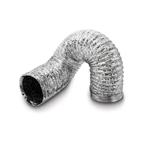 Max-Duct Silver/Black Foil Ducting- 10 In X 25 Ft 1