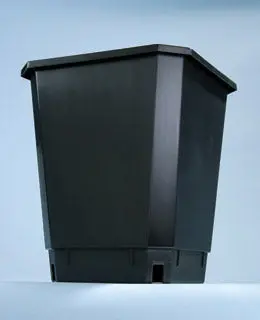 Maxipot Black, 11.4"Hx9.64"Lx9.64"W 1