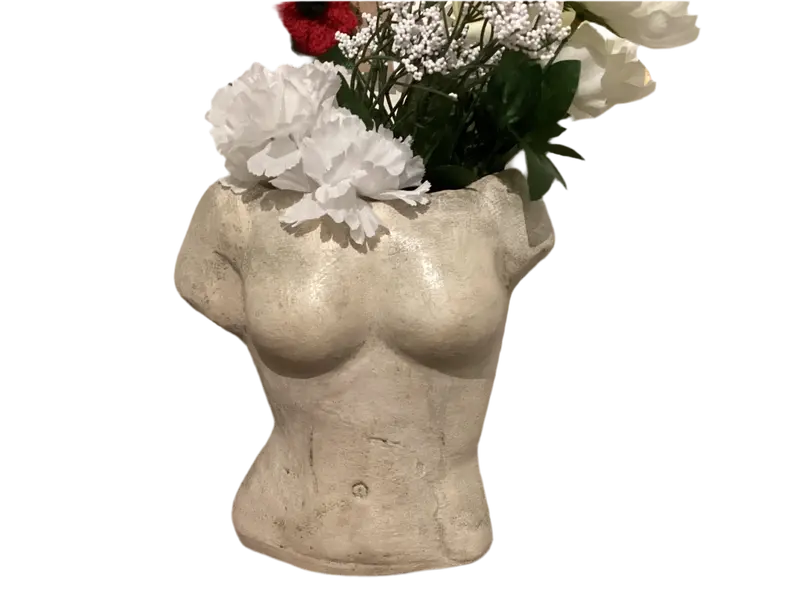 Medium Size Venus Torso Table Top Planter 1