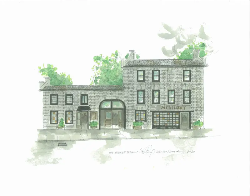 Merchant Tap House Postcard By Richard Armstrong 1