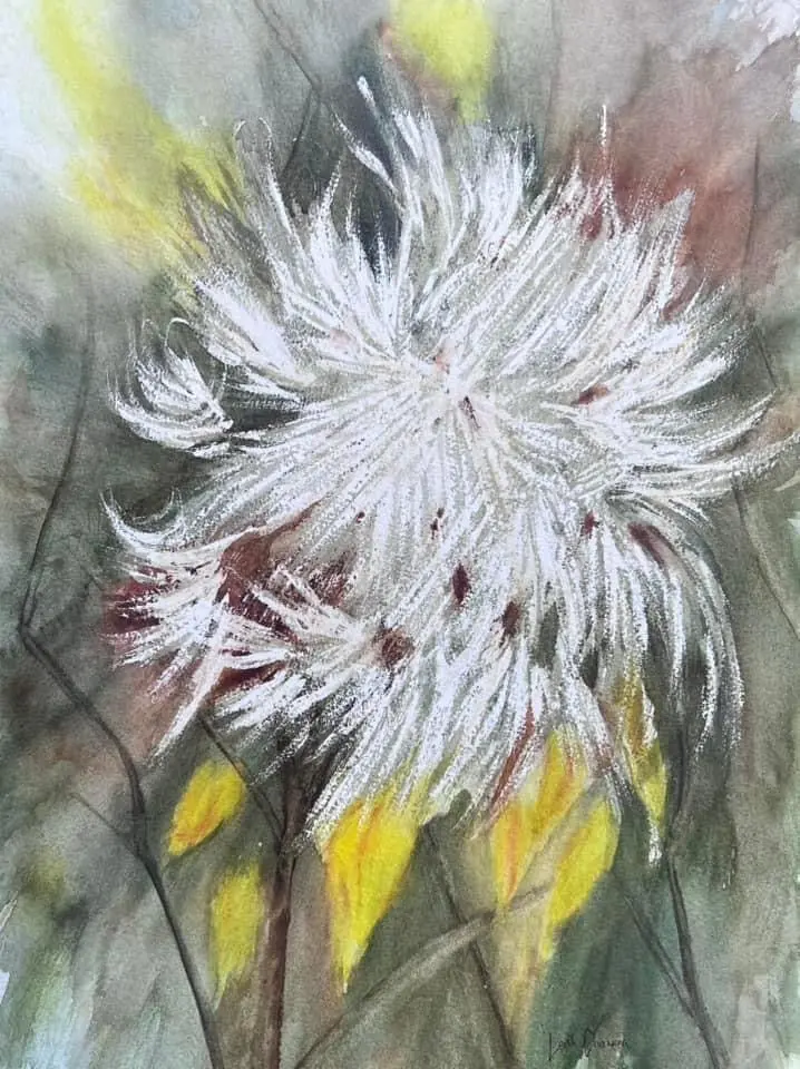 Milkweed In The Wind - Original Painting By Leith Channen 1