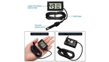 Mini Digital Thermometer Hygrometer With Probe 1