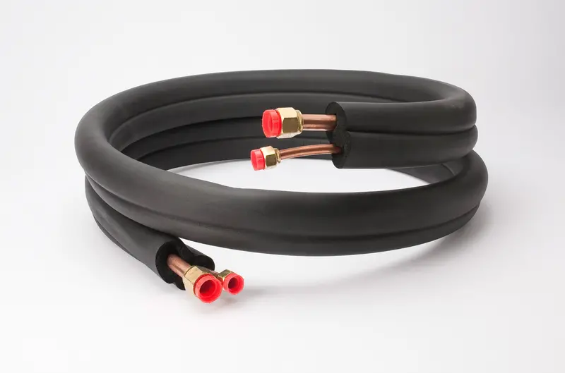 Mini-Split Line Set 1/4"X3/8"X25 Ft, 14-4 Awg Wire & Insulat 1