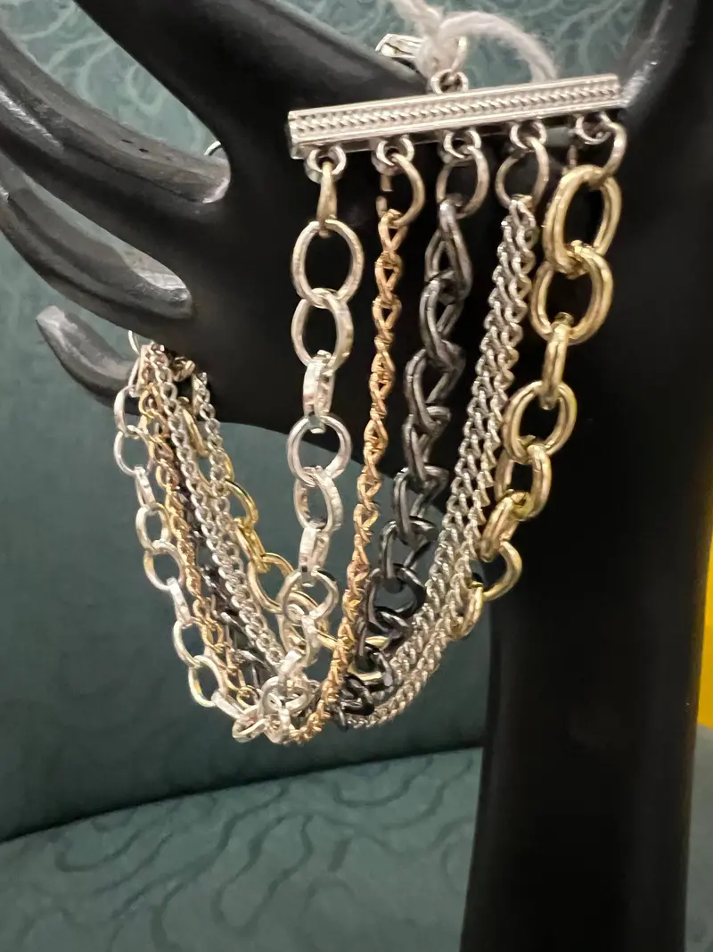 Mixed Chain Bracelet By Rebecca Coutlee 1
