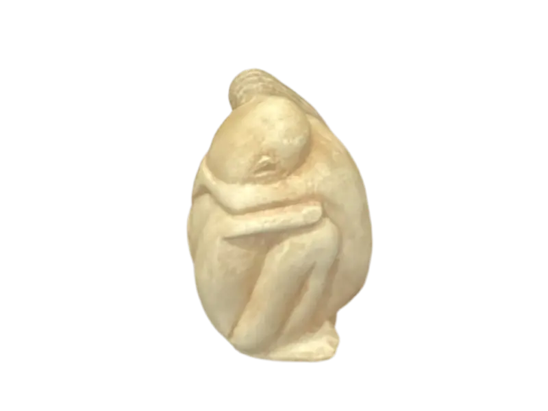 Monks Grieving Mini  Statue 1