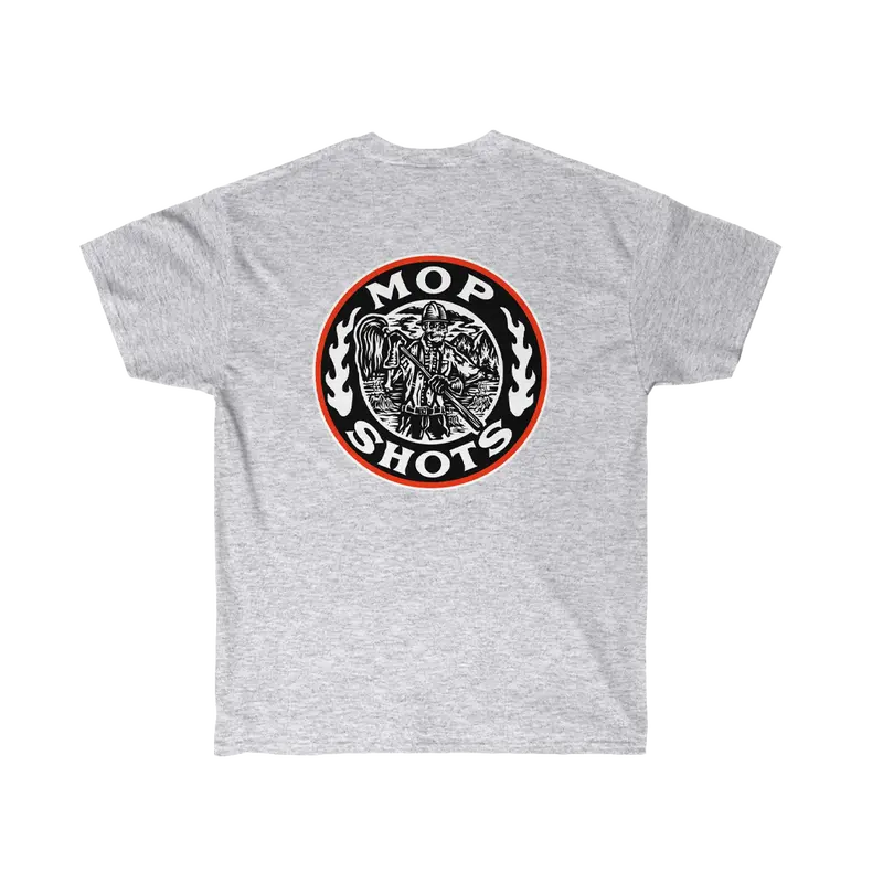 Mop Shops Vintage-Style Graphic T-Shirt