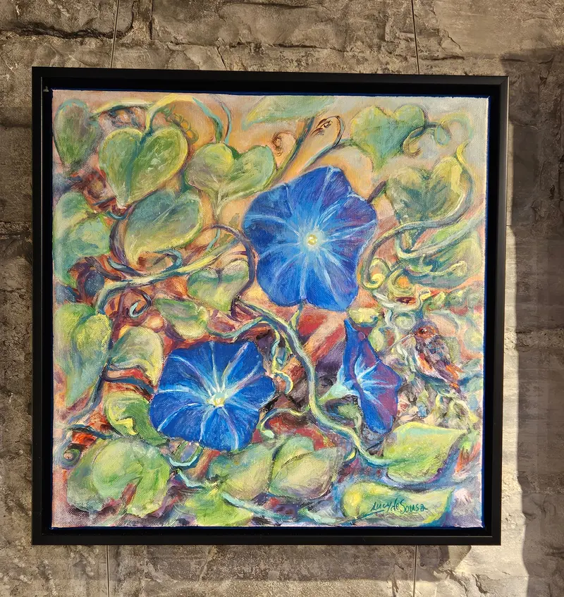 Morning Glory, Original Painting By Lucy De Sousa 1