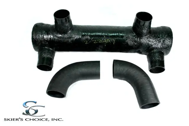 Muffler, V-Drive W/Elbows 3.5" 1