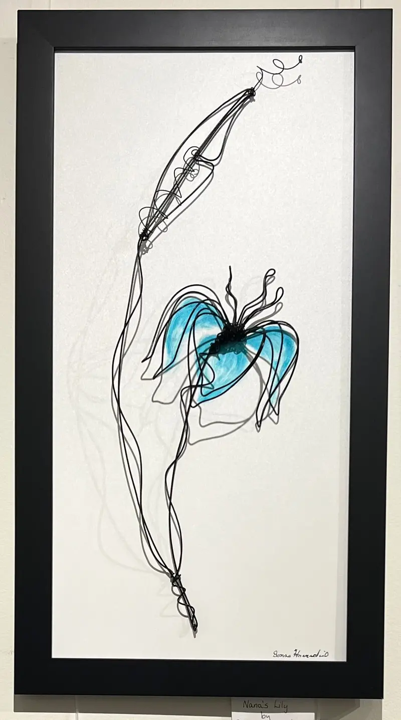 Nana’S Lily - Original Whimsical Wire Art By Donna Harradine 1