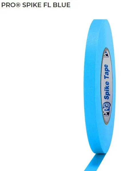 Pg12flblu - Fluorescent Blue Pro Spike Tape 1/2" 45Yd - Pro Tapes 1