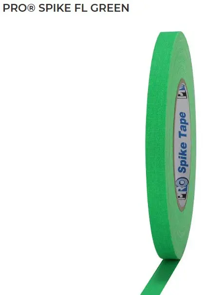 Pg12flgrn - Fluorescent Green Pro Spike Tape 1/2" 45Yd - Pro Tapes 1