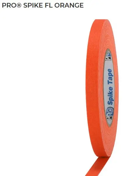 Pg12flora - Fluorescent Orange Pro Spike Tape 1/2" 45Yd - Pro Tapes 1