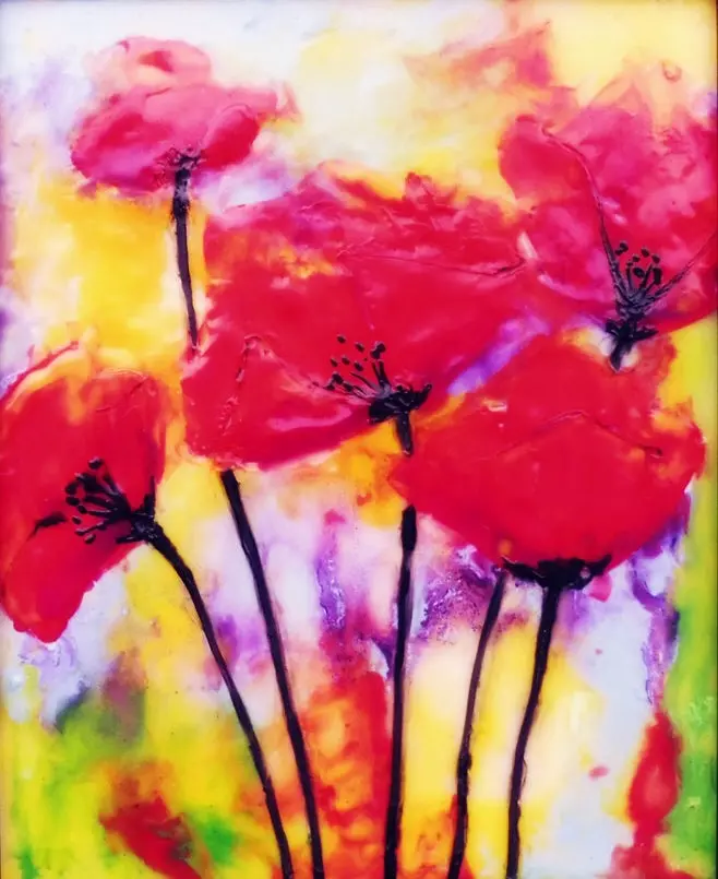 Poppy Bouquet 11 X 14 By Cathie Hamilton 1
