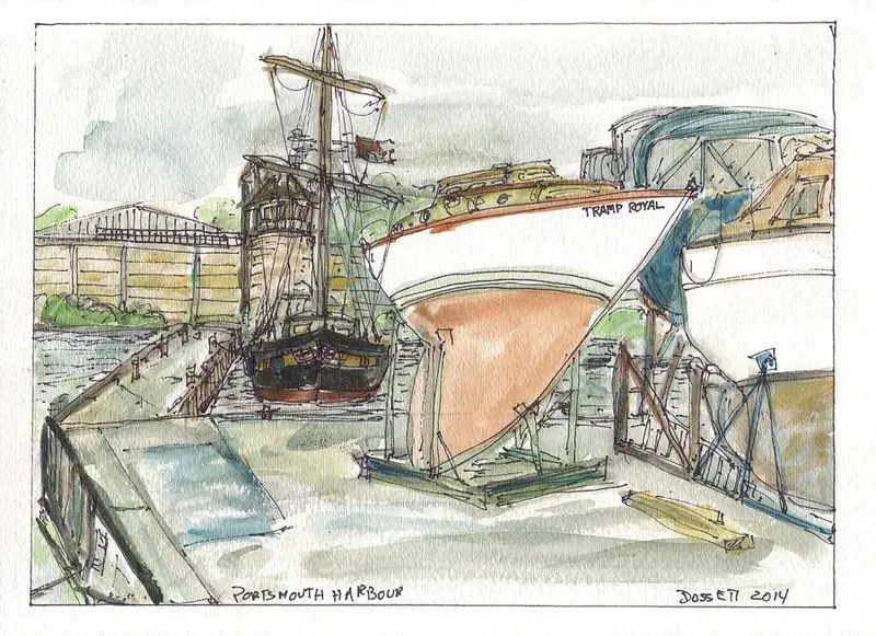 Portsmouth Harbour (Tramp Royal) Card 1