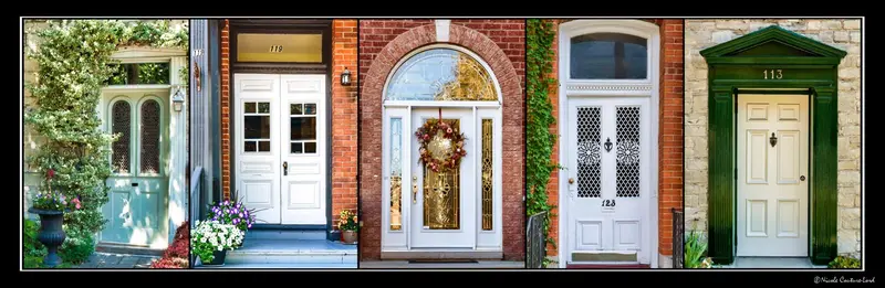 Poster - White Doors Of Kingston 36 X 12 Inches 1