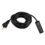 Power All 240 Volt 25 Ft Extension Cord W/ 3 Outlet Power Strip - 14 Gauge 1