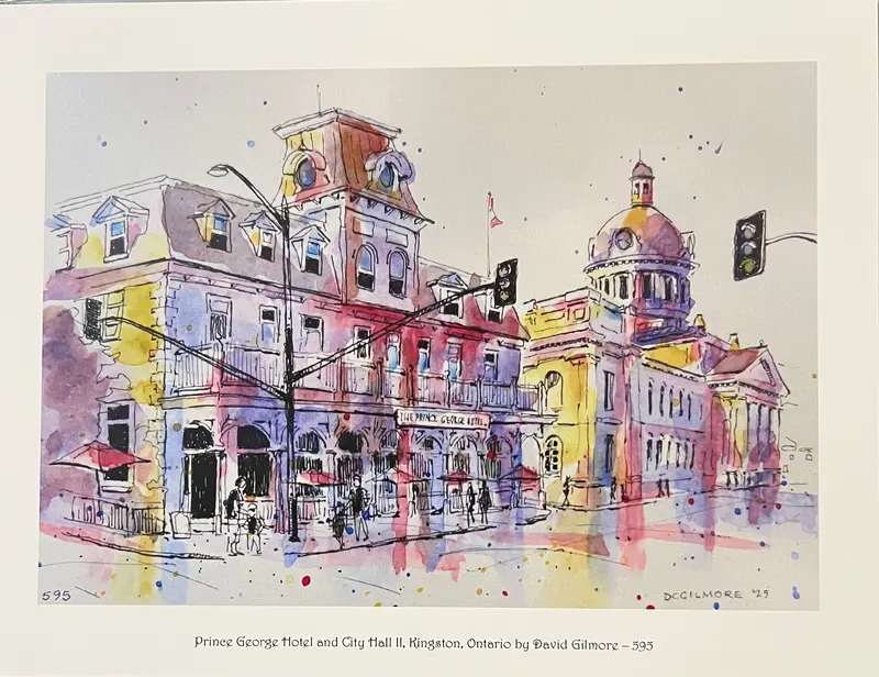 Prince George Hotel And City Hall, Kingston Ontario - 8 X 10 Print By David Gilmore - 595 1