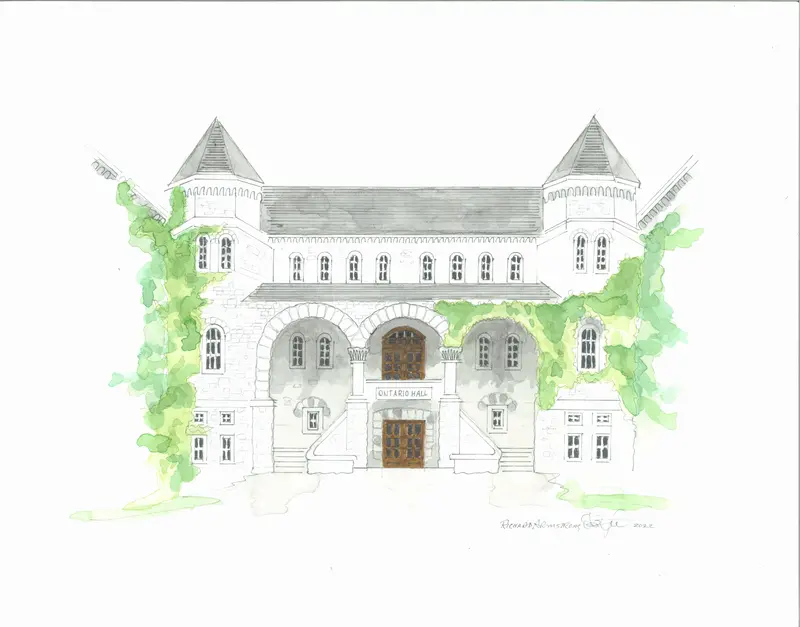 Queen’S University Ontario Hall Print By Richard Armstrong 1