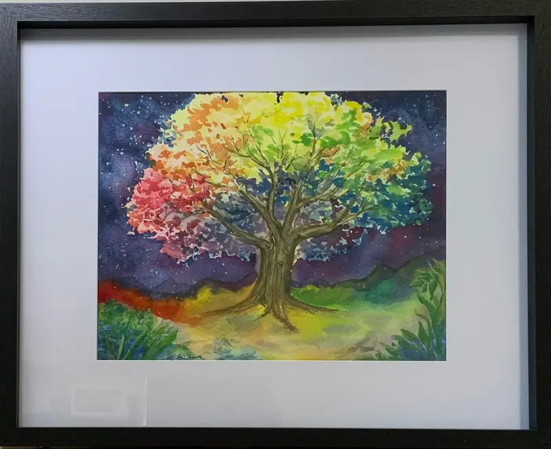 Rainbow World - Original By Gail Dowsett 1