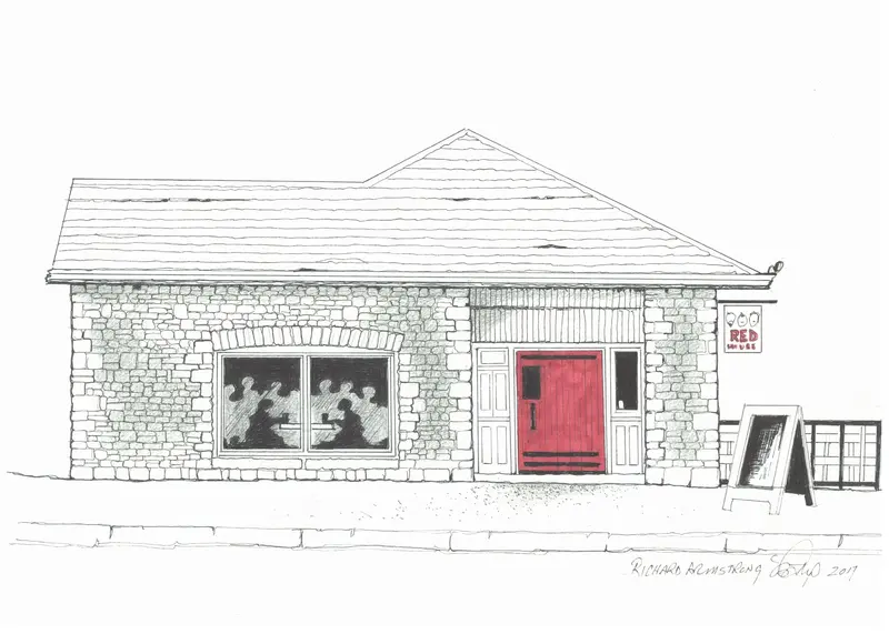 Red House Postcard By Richard Armstrong 1