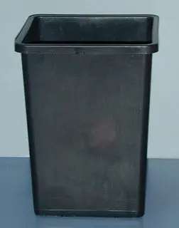 Rose Bucket Black, 10"X7.67"X 7.67" 1